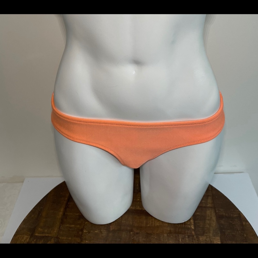 Triangl Neoprene 🌴 Surfer Swimsuit Bikini Bottoms Pink Orange Size Medium